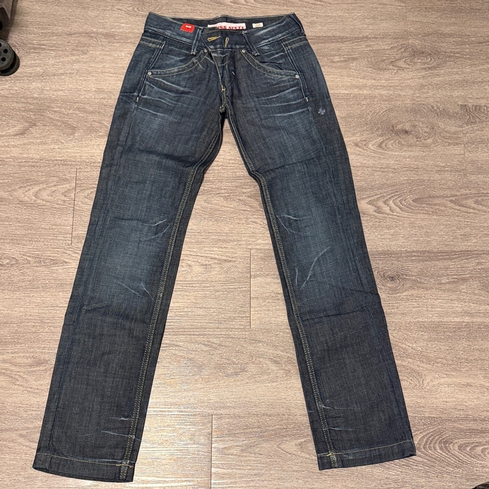 Miss Sixty Women’s Straight-Leg Jeans with Washed Out Effect